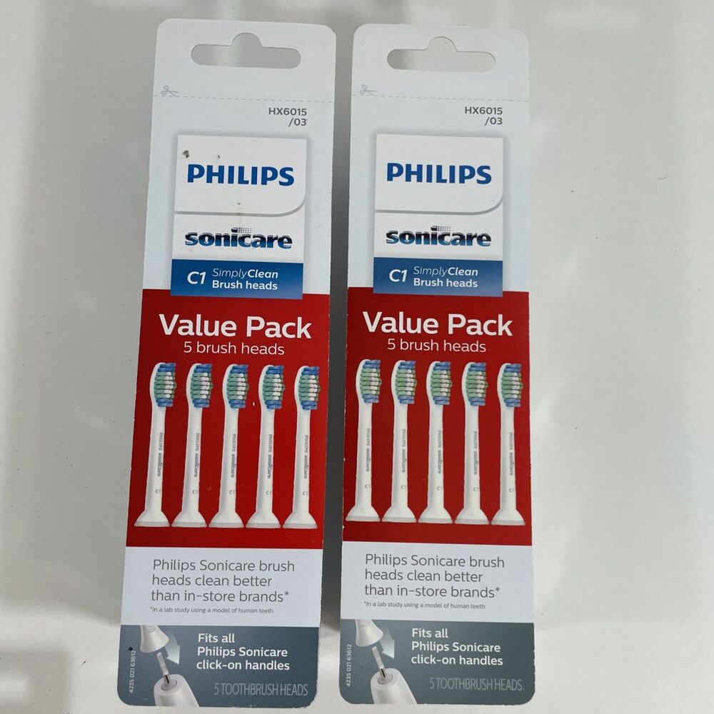 10 Philips Sonicare Simply Clean HX6015 Electric Toothbrush Brush Head Genuine